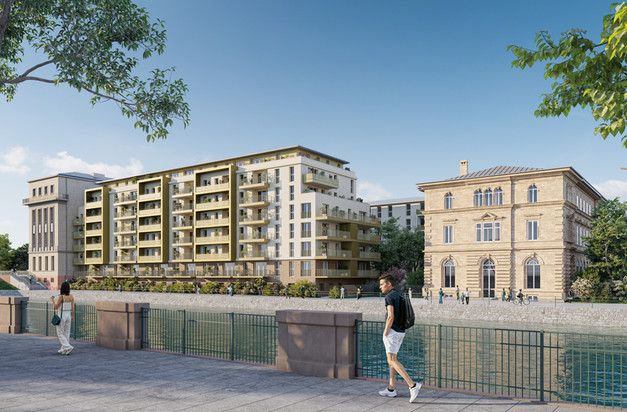 Programme immobilier neuf CANAL VIEW – cage B à Mulhouse - Jeanbrun Conseil
